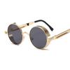 Classic Gothic Steampunk Sunglasses Woman Brand Designer Vintage Round Metal Frame Sun Glasses Female Male High Quality Uv400