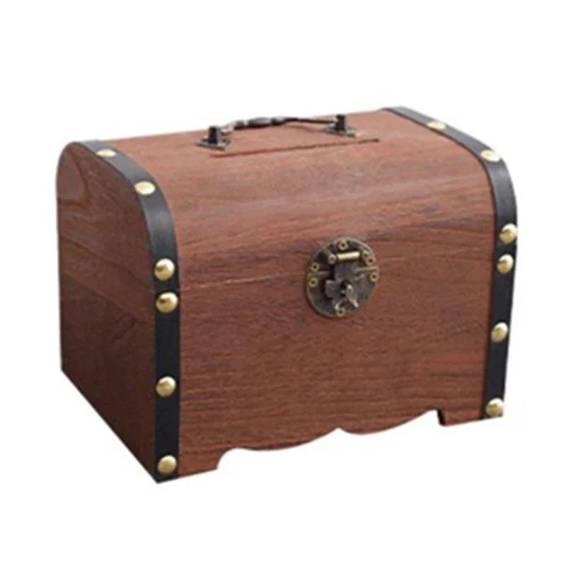 Sparschwein Mehrzweck-Organizer mit Schloss Spardose im Vintage-Stil für Souvenirs, Kindergeschenke, Heimdekoration, Hochzeitsschmuck