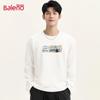 Baleno Herren Schweres Baumwoll-Langarm-T-Shirt