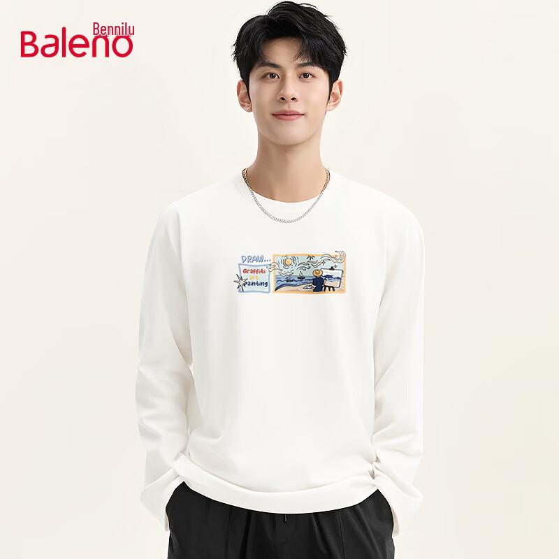 Baleno Men s Heavyweight Cotton Long Sleeve T-Shirt 2XL