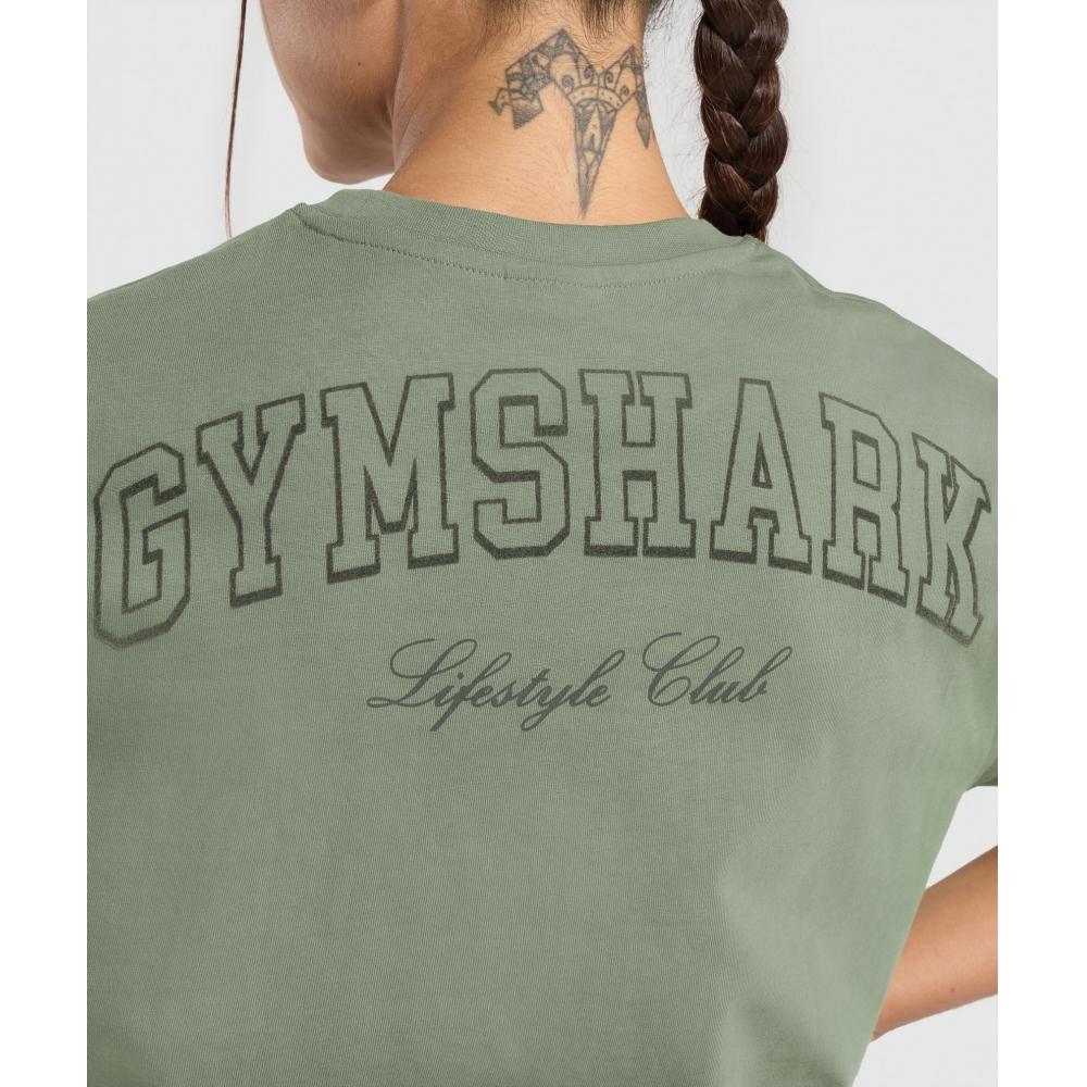 Gymshark CollegiaTe Oversized T shirT uniT Green B2b2d Ecjf