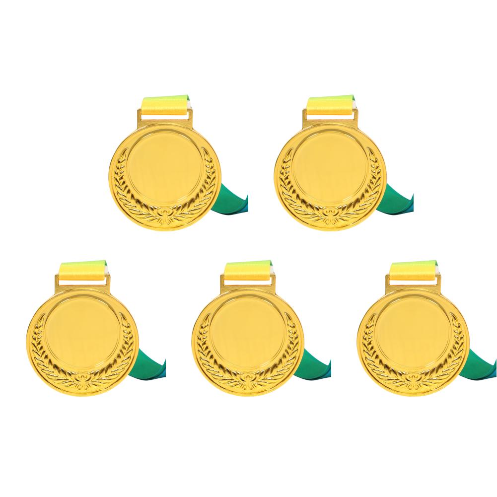 5/10Pcs 6.5cm Gold/Silver/Bronze Medal Award Medals Sports Rewards Class Rewards for Marathon Ball Games Souvenir Gifts Kids Toy