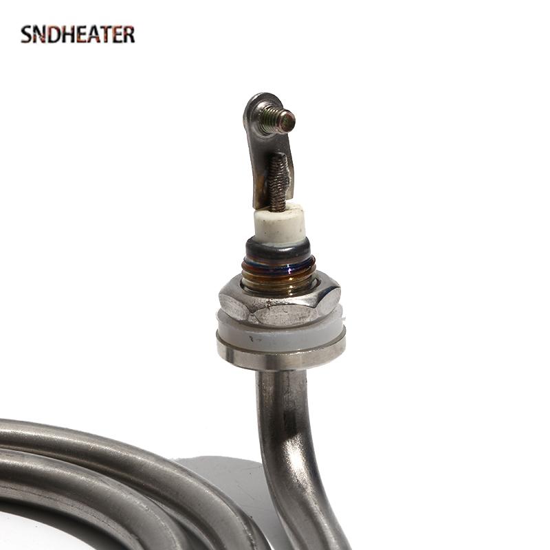 SNDHEATER 220V 380V Electric Water Heating Element 140x30mm Annular Round Heater Coil M12 Thread 201/304 Stainless Steel 3KW 4KW