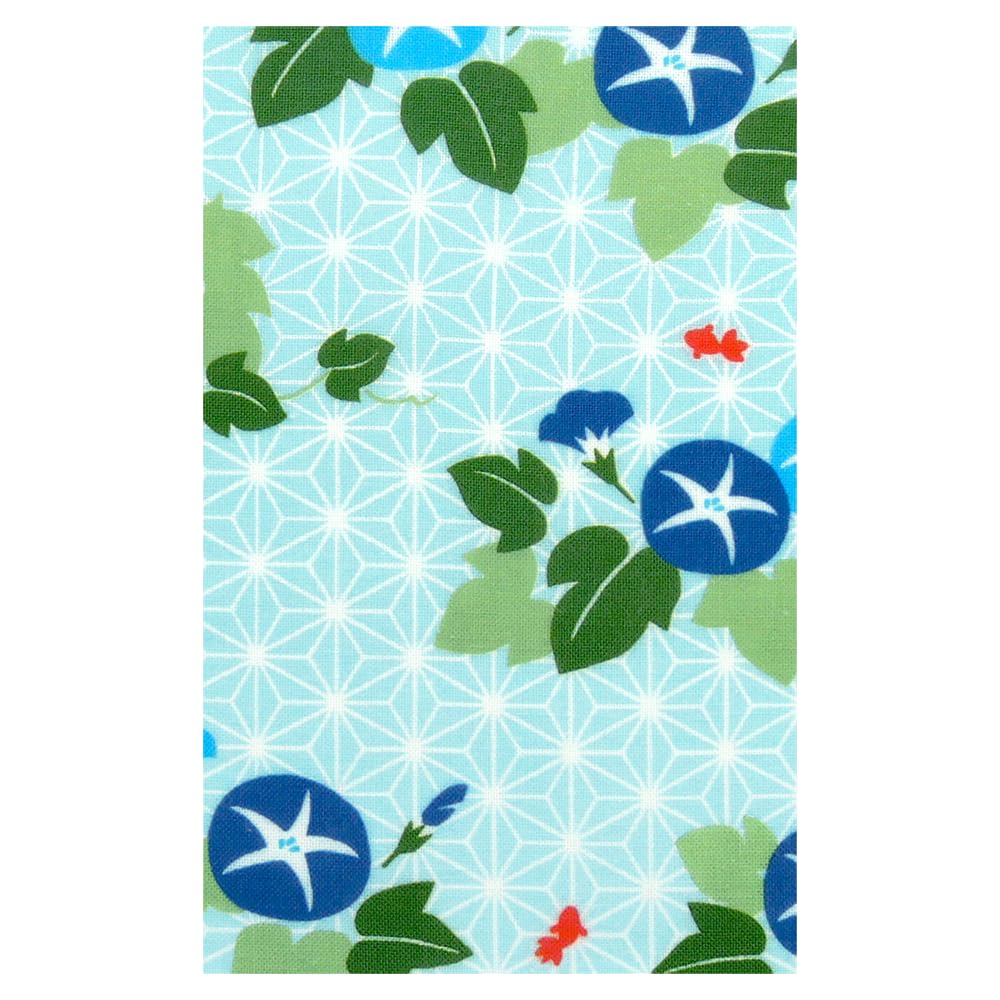Hamamonyo Tenugui hand Small goldfish and hemp leaf morning glory (Japanese towel) -