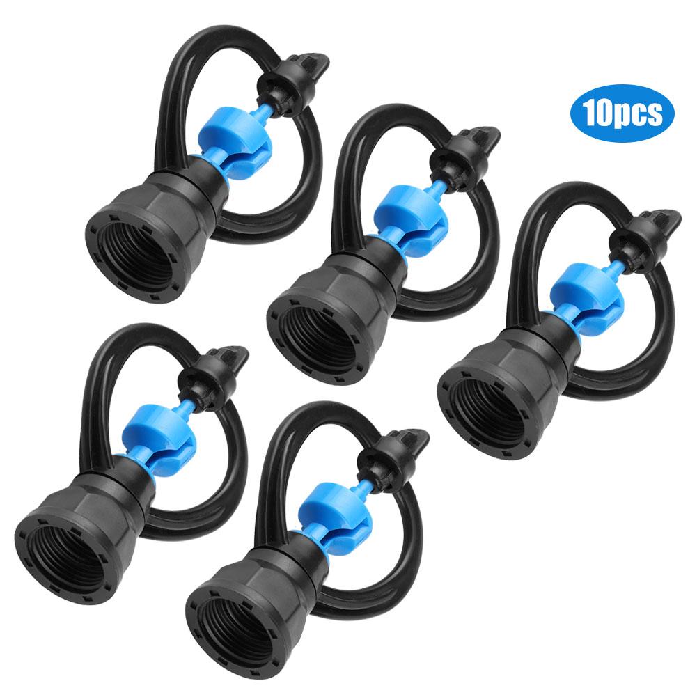 10Pcs Female Thread G1/2 G3/4 Plastic Rotating Sprinkler Lawn Irrigation Sprayer Nozzle