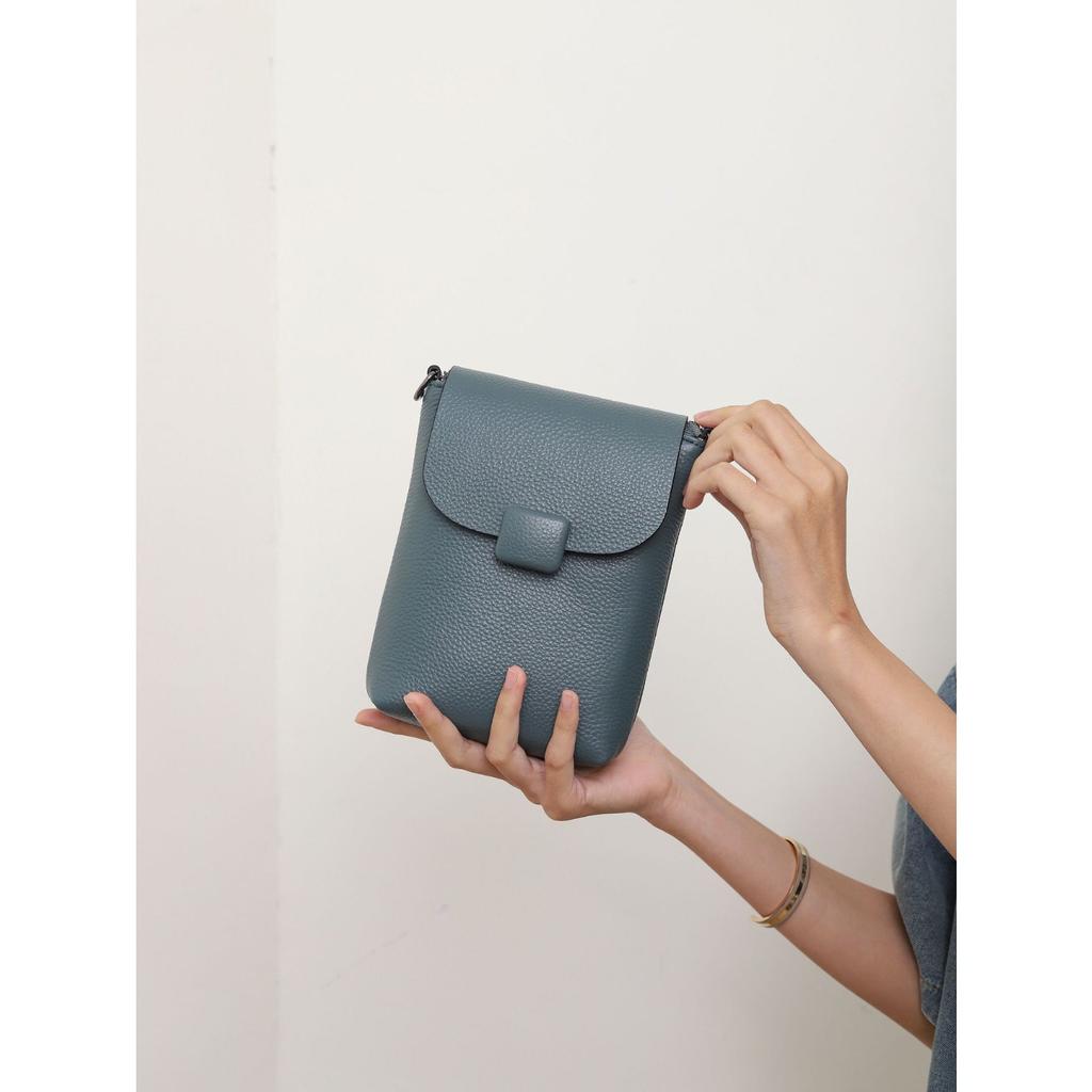 Cowhide Shoulder Women's Bag Women's Messenger Leather Bag Practical Versatile Bag Leather Mobile Phone Change Bag