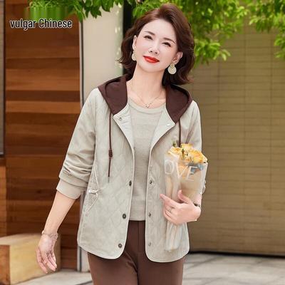 Ronghua Women's Spring Autumn Hooded Casual Jacket