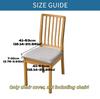 1PC PU Waterproof Chair Cushion Cover Waterproof Kitchen Dining Seat Slipcovers Removable Dining Room Chair Seat CushionCover