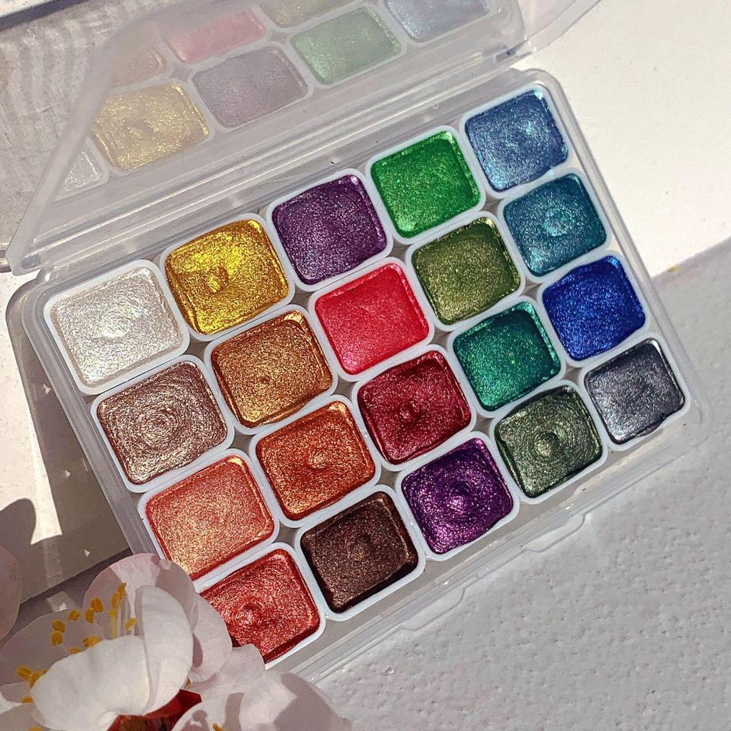 Dunhuang Pearlescent Watercolor Paint for Nail Art & Chinese Painting