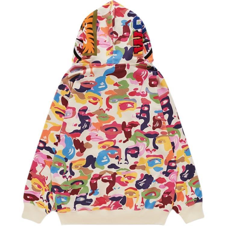 Bape X KidSuper Camo Shark Full Zip Hoodie Unisex 1L23-115-909