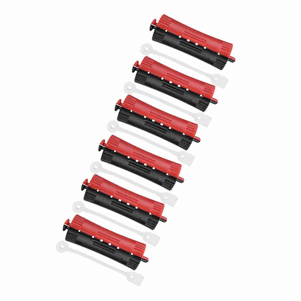 6Pcs Hair Rollers Wave Heat Perm Rod Hair Clip Curlers Hairdressing Tool with Rubber Band #1