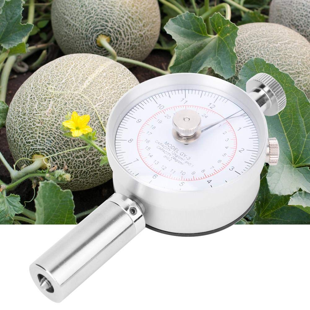 Fruit Hardness Fruit Sclerometer Farm Fruit Hardness Tester with Measuring Head GY-3 Tester, (0.5-24 Kg/cm²)