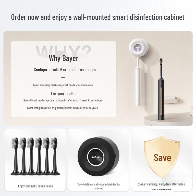 Bayer A9pro Smart Sterilizing Electric Toothbrush