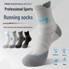 Men's Plus Size Mid-Calf Breathable Sports Socks for Spring/Autumn - Ideal for Basketball, Running, and Marathon