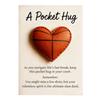 Golf Pocket Hug with Card Heart-Shaped Softball Golf Ball Pocket Hug Token Encouragement Keepsake Gift for Softball Lovers Golfers Sports Enthusiasts