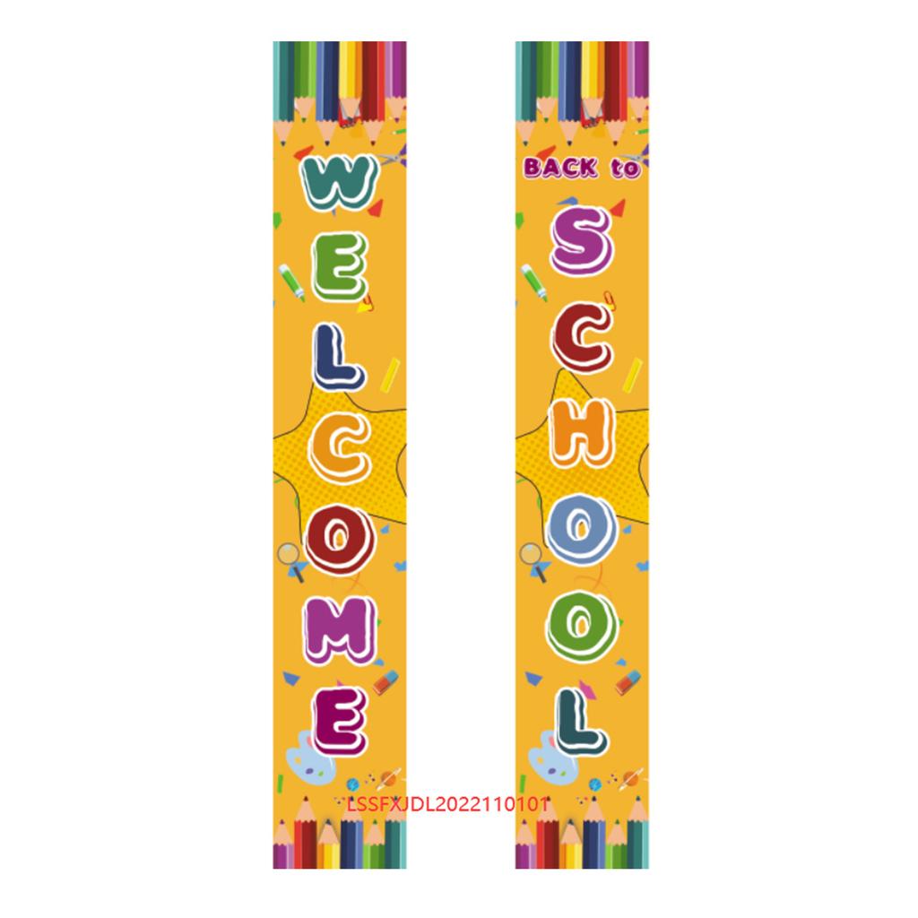 180X30 Opening School Classroom Door Atmosphere Decoration Polyester Cloth Couplet Flag Customization