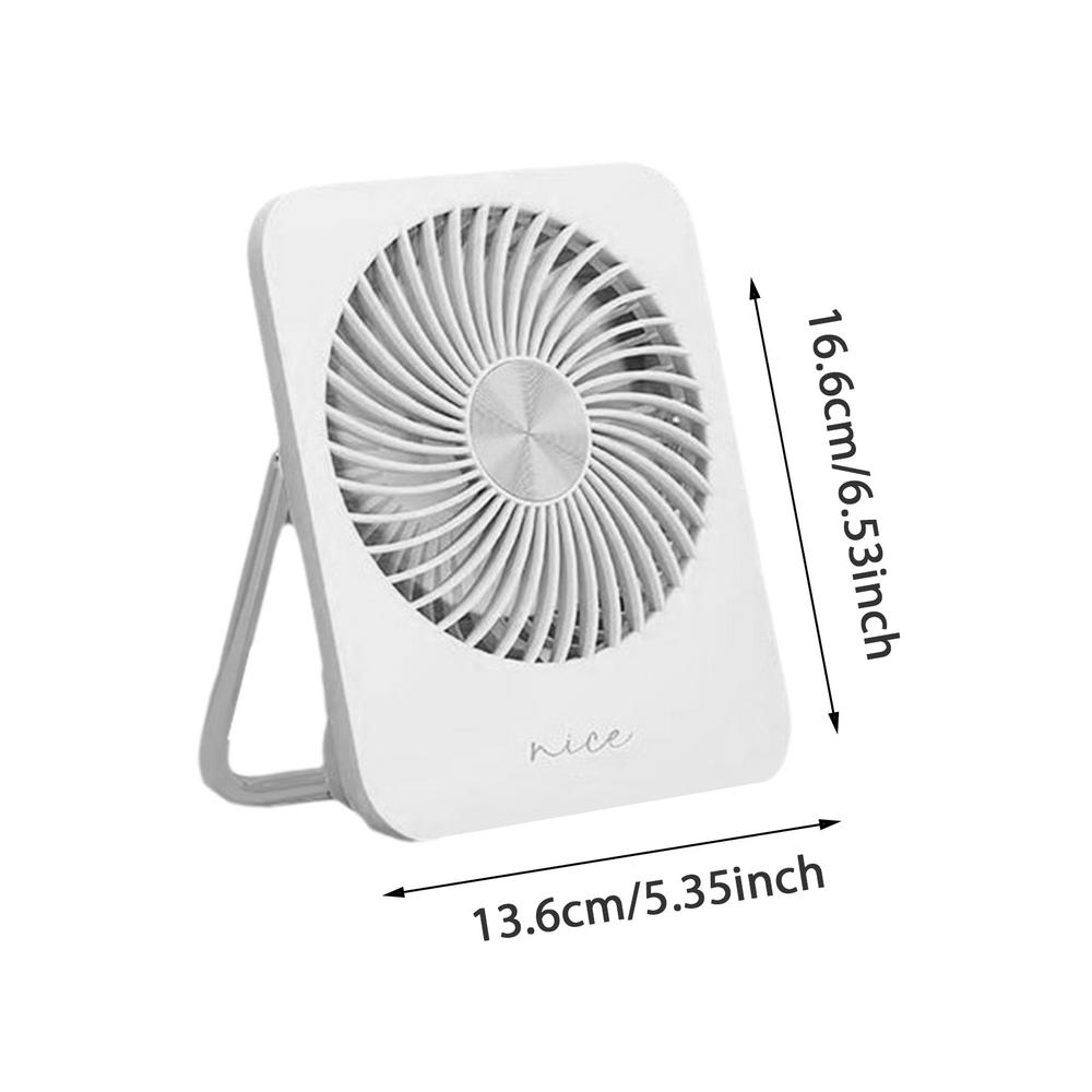 

Small Desk Fan 3 Speeds Personal Cooling Fan Wall Fan Personal Fan Silent Fan USB Rechargeable Desktop Fan For Outdoor Indoor білий