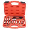 5PC 7PC 10PC 17PC Diesel Injector Seat Cutter Cleaner Tool Set Carbon Remover