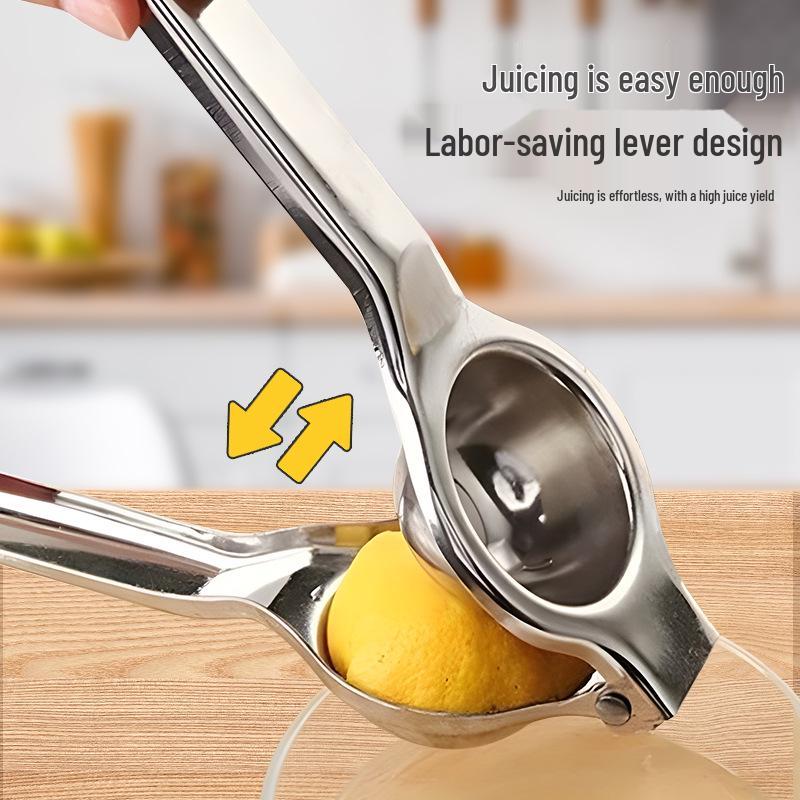 Stainless Steel Manual Citrus Juicer: Hand Press Squeezer for Lemons, Oranges, and Other Fruits