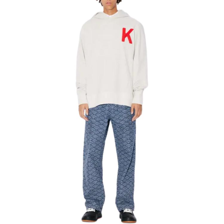 KENZO Lucky Tiger Genderless Embroidered Oversized Hoodie FE58SW0114MF-93