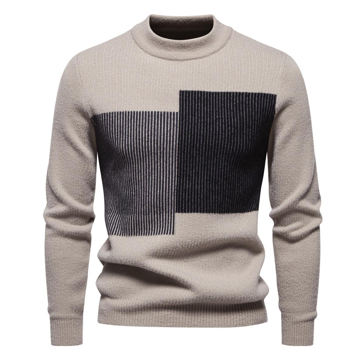 

Hot Sale, Direct Supply, Autumn and Winter New Casual Crew Neck Sweater Bottom Knitted Sweater Thread Sweater 4XL хаки