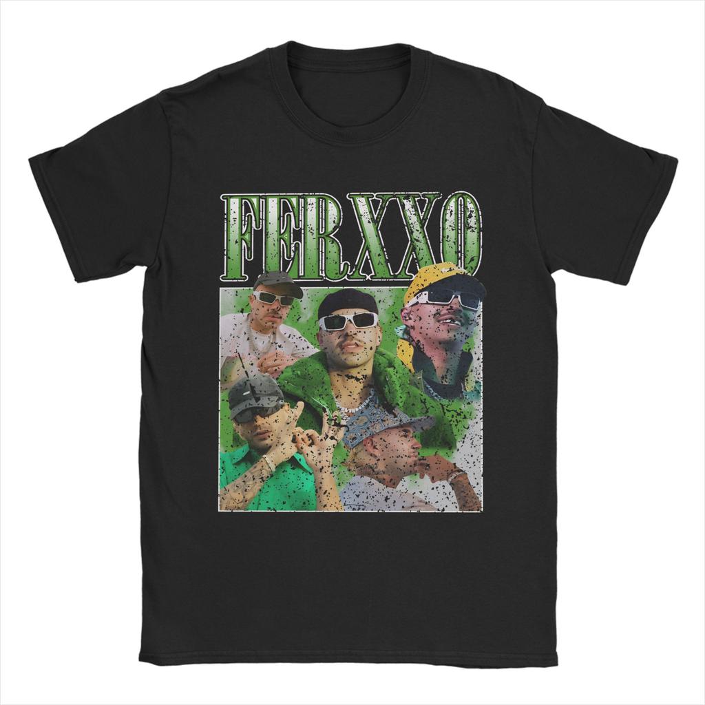 Feid Ferxxo T Shirt Male Streetwear T Shirts Summer Crewneck Fashion Tee Shirt Casual Oversized Tops