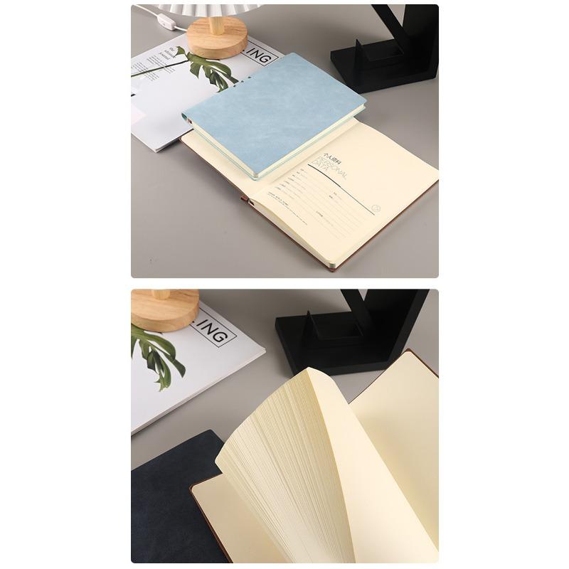 Simple A5 Pu Faux Leather Insert Notebook For Business Office Classic Printed