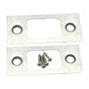 6pcs Door Backplate And M4-20 Screws Lock Deadbolt Strike Plates 2pcs Strike Plate Door Backplate Stainless Steel Doors Hardware