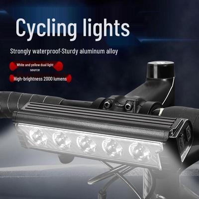 Faro de Bicicleta de Aluminio Super Brillante de 2600 Lúmenes para Ciclismo Nocturno