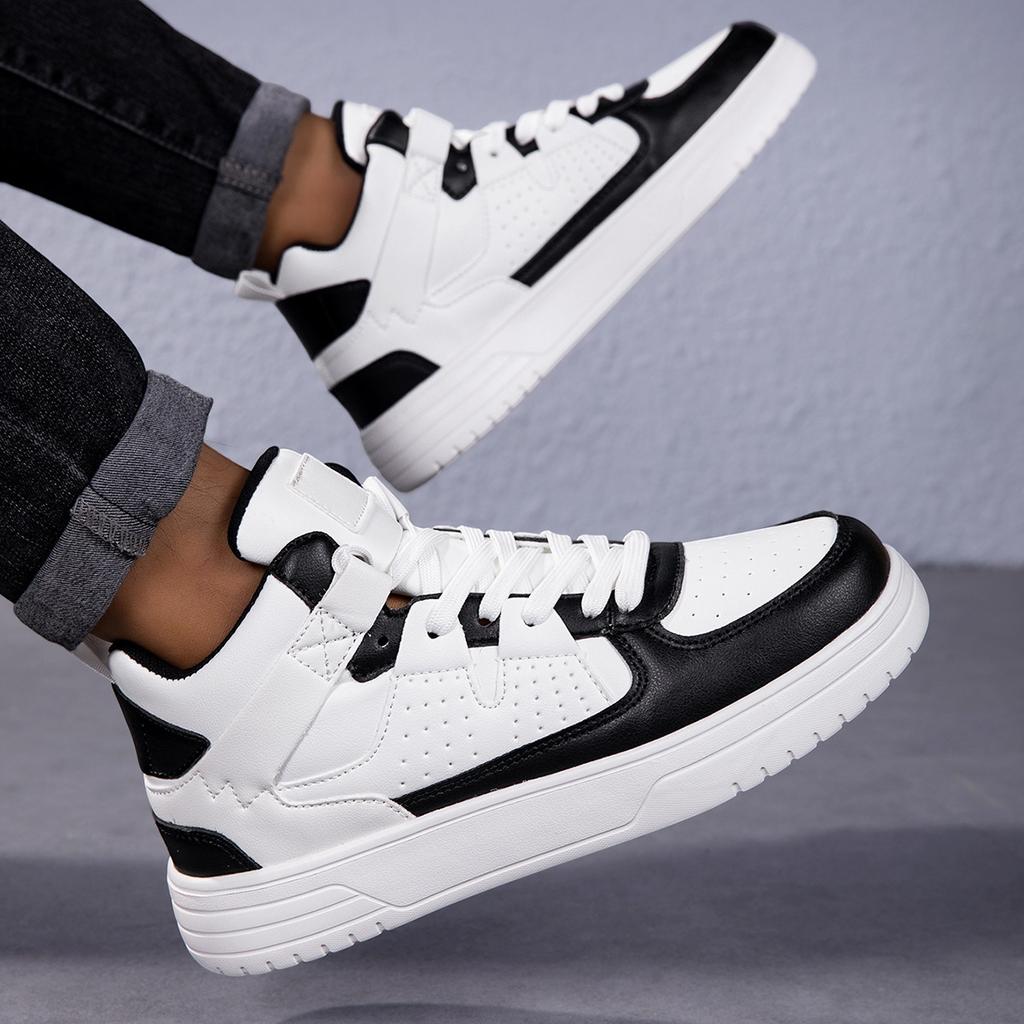 Thick baseplate shoes soft sole comfortable sports single shoes lace up fashion outdoor men's and women's casual shoes