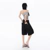 Trendy Summer Niche High Street Designer Slimming Loose Wide Leg Cropped Capri Denim Pants For Women Versatile Loose Straight Streetwear