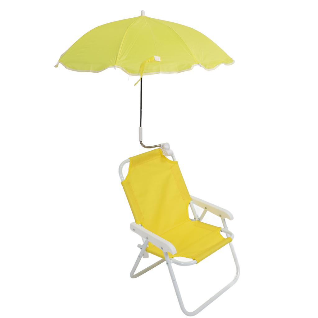 Children Beach Chair Folding Portable Camping Chairs Outdoor Lawn Sand Chair with Umbrella for Picnics Vacations Parties