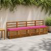 2 piece Bench Cushions VUGHT 2 pcs 100percent  Polyester Pink
