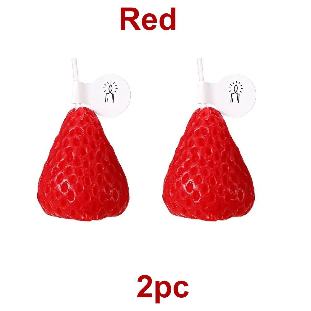 1/2/4/10pcs Creative Strawberry Aromatherapy Candle with Hand Gift Fragrance Decoration Handmade Candle Candle Birthday Party