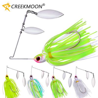 1 Stücke Angeln Spinnerbait Köder 10g-14g Doppel Weide Klinge Spinner Köder für Bass Pike Tiger Muskie Metall Jig Köder