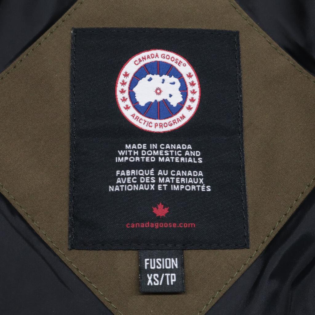 Canada Goose Krajowy regularny 3802L SHELBURNE PARKA Kurtka puchowa Shelburne Parka z futrem Kurtka XS khakiUżywana