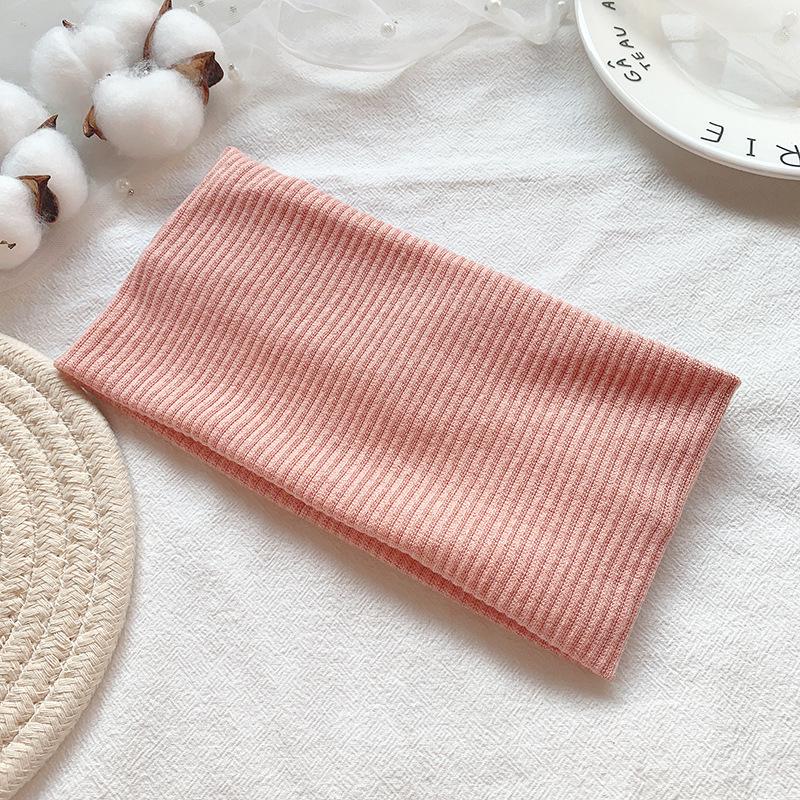 Trendy European-American Knit Sports Headband for Women – Versatile, Sweat-Absorbent, and Stylish for Running