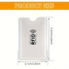 20/10/5pc RFID Blocking Card Sleeves Wallet & Passport Case Inserts, Casual NFC Protection Covers, Aluminum Foil Card Protectors