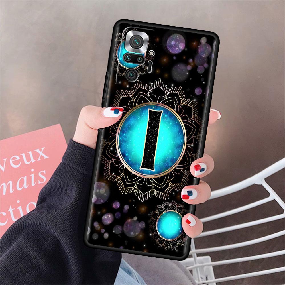 

Funda для Xiaomi Redmi Note 10 9 11 Pro мягкий чехол для телефона 10S 9S K40 8 9A 9C 9T 7 10C 8T силиконовый чехол Mandala Letter AL Shell Redmi K40