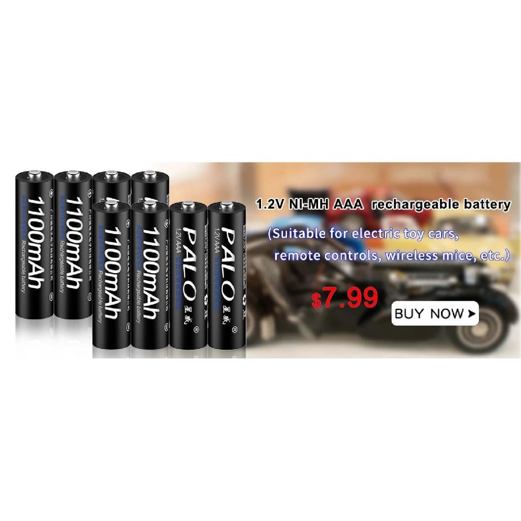 PALO 3000mAh Battery 1.2V AA 2A Ni-MH NiMH Rechargeable Battery for Camera Toy Car 100% Original Low Self Discharge AA Batteries
