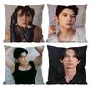 Japanese actor G-Gordon Maeda Pillow Case Anti-dustmite Pillowcase Invisible zipper silky short plush Sofa cushion cover