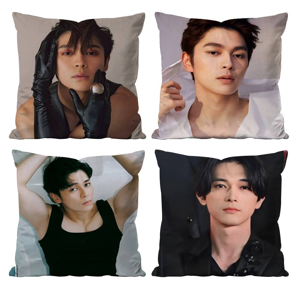 Japanese actor G-Gordon Maeda Pillow Case Anti-dustmite Pillowcase Invisible zipper silky short plush Sofa cushion cover