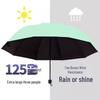 Paraguas Plegable a Prueba de Viento de 12 Varillas para Hombres y Mujeres, Doble Uso: Sol y Lluvia, Protección UV