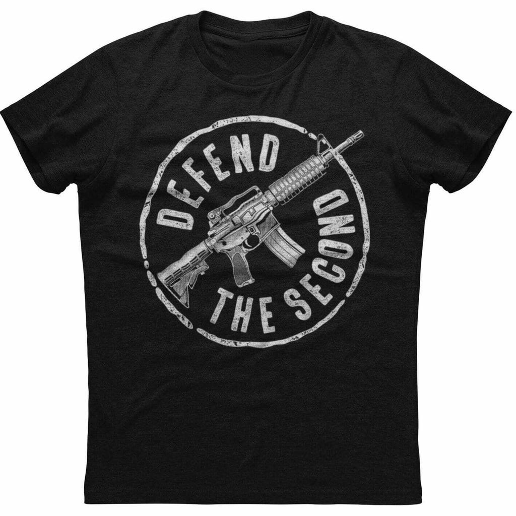 Defend The Second Novel Gun Owner Rights T Shirt Short Sleeve 100 Cotton Casual Tshirts Loose Top Size S3XL