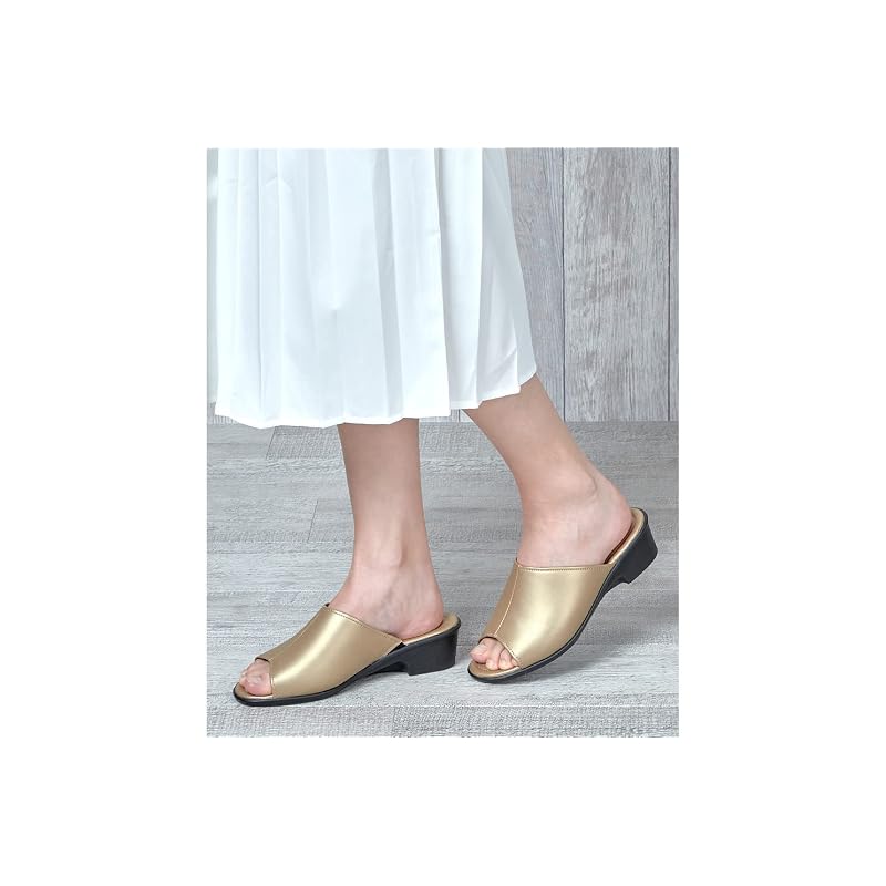 [Pansy] 6611 Sandals Mules Women's Soft Insole M Black