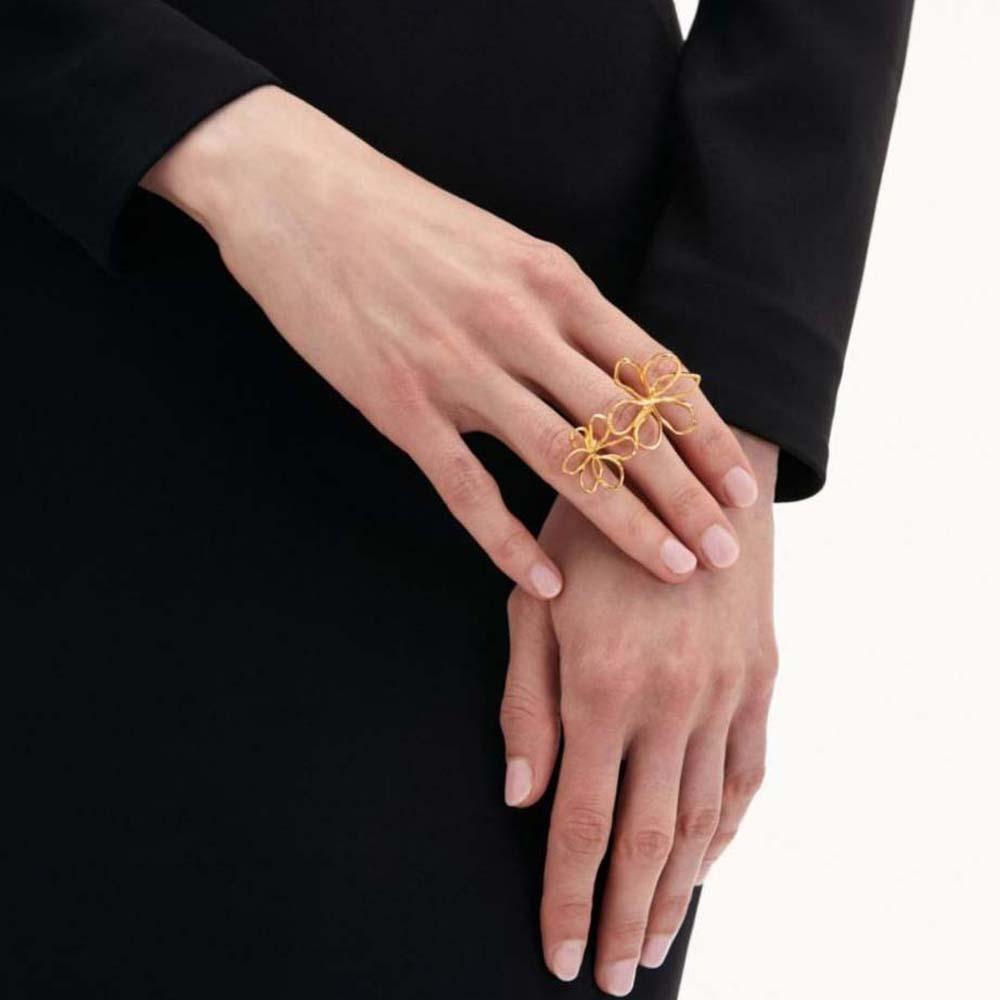 Exaggerated Silver Sunflower Finger Circle Irregular Open Hollow Out Ring  Banquet