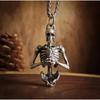 Punk Style Skull Necklace For Women, Fashionable Retro Personality Pendant, Dark Style Trendy Cool Neck Accessory
