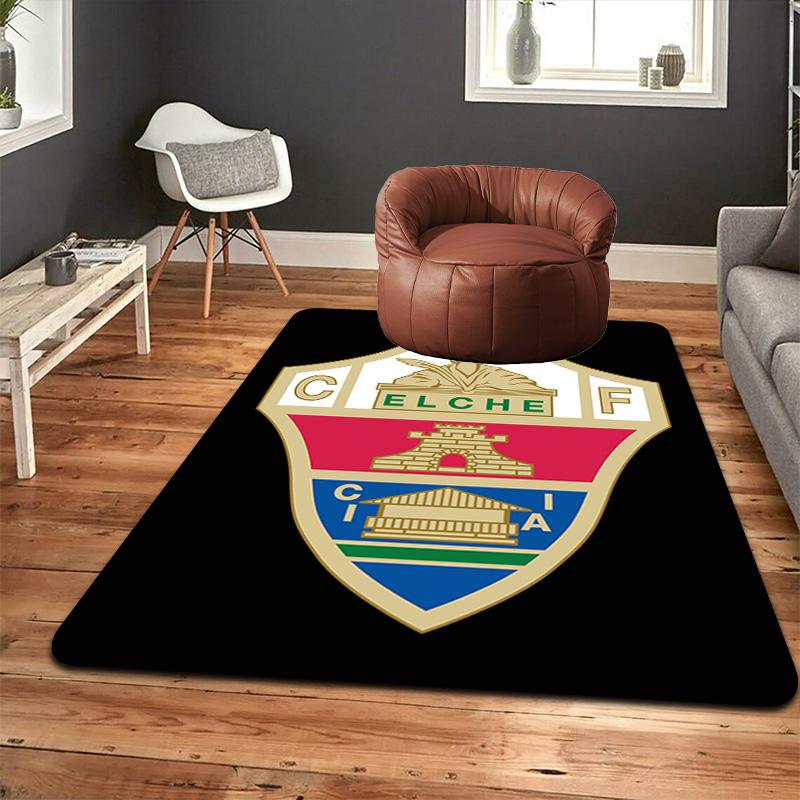 Elche club Pattern Rug Floor Mat for Living Room or Bedroom Soft and Comfortable Carpet a Gift for Birthday and Holiday.