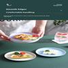 5Pcs/Set Nordic Wheat Straw Plate Fruit Vegetable Plate Bone Spitting Plate Tableware Plate