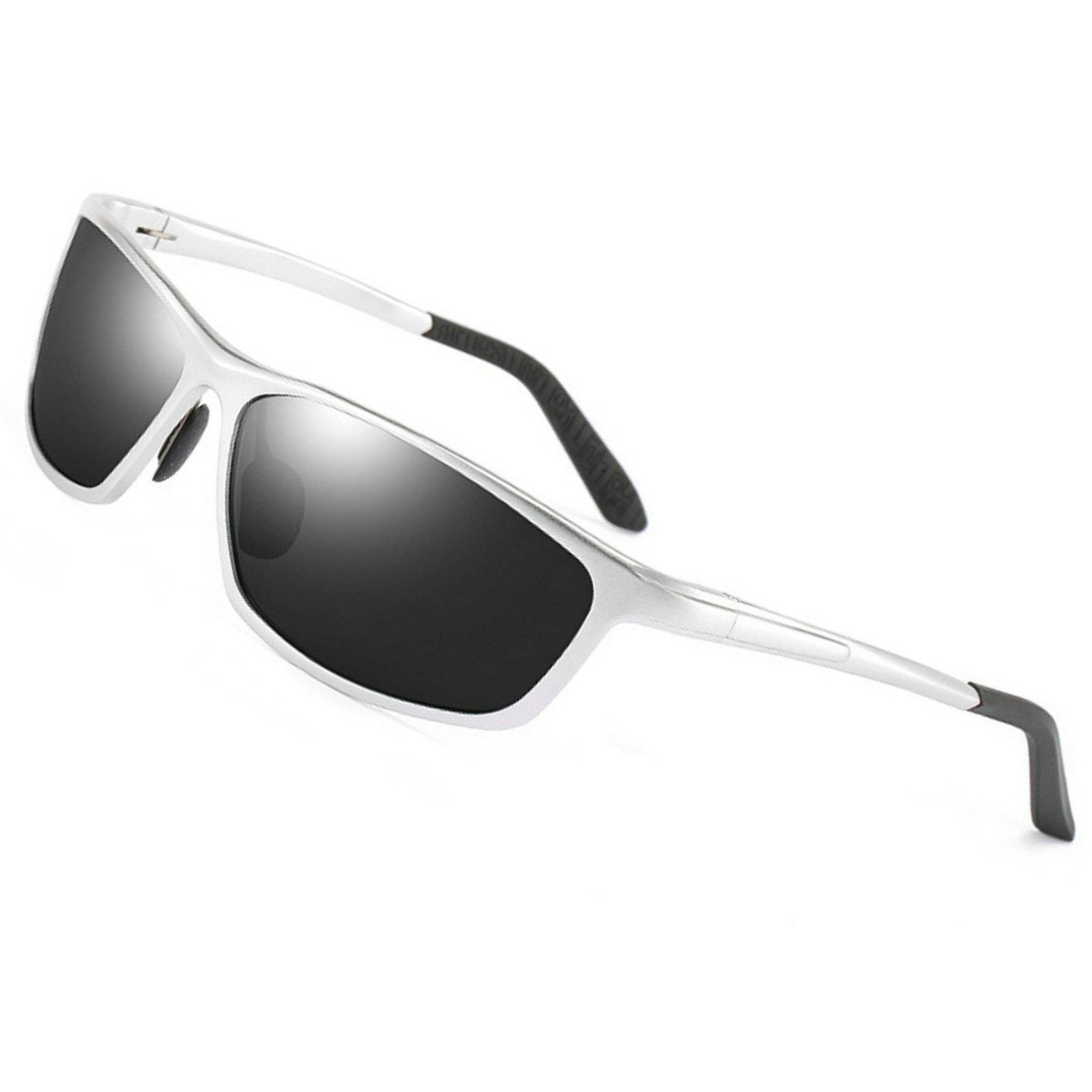 

MINCL/2020 Aluminum Magnesium Bifocal Reading Sun Glasses Men Multifocal Presbyopia Square Sunglasses Diopter 1.0 To 4.0 NX 0 срібний